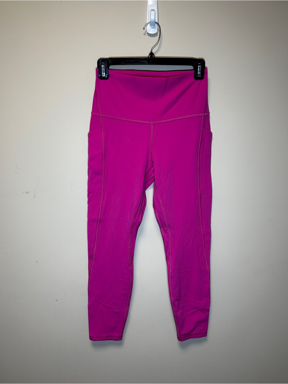 Girls' High-Waist Magenta Active Leggings